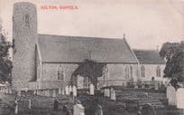 Belton Church Suffolk Village Old Postcard