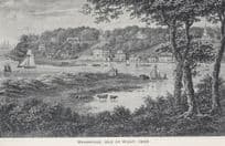 Bembridge Isle Of Wight Victorian Painting Spithead Hotel Old Postcard