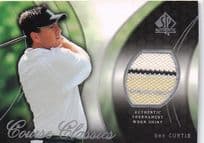 Ben Curtis Course Classics 2004 Upper Deck Golf Shirt Relic Card