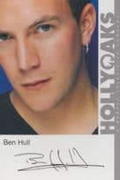 Ben Hull Hollyoaks Vintage Official Rare Cast Card Photo