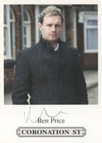 Ben Price Coronation Street Hand Signed Cast Card Photo