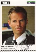 Ben Richards as PC Nate Roberts The Bill Hand Signed Cast Card Photo