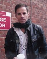 Ben Richards Filming The Bill Backstage At Stage Door Hand Signed Big 10x8 Photo