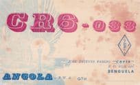 Benguela Angola Africa QSL Radio Contact Card
