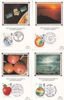 Benham Death Of Sir Isaac Newton 4x Postcard Silk FDC s