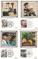 Benham St John Ambulance 4x Postcard Silk FDC Card s