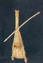 Benin Stunning Ivory Double Bell 16th Cent Lady Epstein Primitive Art Postcard