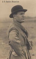 Benito Mussolini In Roma Antique Italian Political Dictator RPC Postcard
