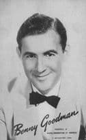 Benny Goodman Jazz Big Band Leader Vintage Printed Signed Postcard