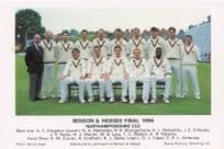 Benson & Hedges Final 1996 Northamptonshire Cricket Team Photo Postcard