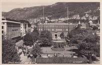 Bergen Byparken Norway Old Postcard