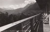 Berghotel Tramserhof Landeck Tirol Austria Balcony Real Photo Postcard