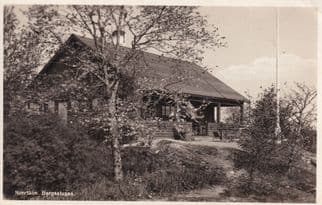 Bergsstugan Norrtalje Norway Norwegian Antique Restaurant Postcard