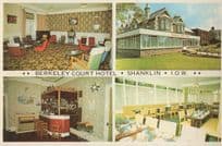 Berkeley Court Hotel Isle Of Wight Shanklin PB 1970s Postcard