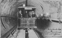 Berlin Allemagne Tunnelbahn German Old Transport Postcard