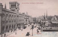 Berlin Fishcherbrucke Antique Rare Aerial German Postcard