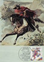 Berlin Mexican Style Horse & Rider Zentrum German Rare FDC Postcard