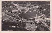 Berlin Olympic Games Sports Stadium Germany Old RPC Postcard