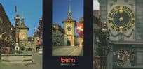 Berne Switzerland Clock Tower Incl Mechanics Knight 3x Postcard s