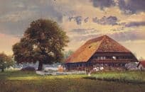 Berner Bauernhaus Kunstmotive no 8023 Swiss Postcard