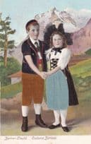 Berner Fracht Childrens Fashion Switzerland Embossed Antique Postcard