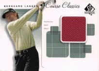 Bernhard Langer Course Classics Upper Deck 2002 Real Relic Golf Shirt Card