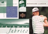 Bernhard Langer Fairway Fabrics 2002 Golf Upper Deck Real Shirt Relic Card