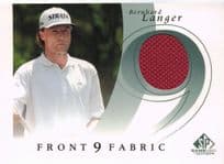 Bernhard Langer Front 9 Fabric 2002 Upper Deck Authentic Shirt Card