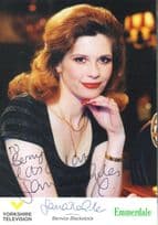 Bernice Blackstock Samantha Giles Vintage Emmerdale Hand Signed Photo