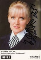 Bernie Nolan of The Nolan Sisters in ITV The Bill Hand Signed Photo