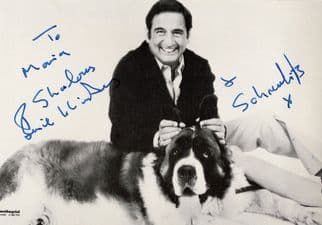 Bernie Winters & Schnorbitz Dog Vintage Hand Signed Photo