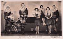 Bertram Phillip's Silver Dominoes Entertainers Old Advertising Postcard