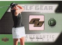 Beth Bauer Golf Gear Player Shirt Swatch Upper Deck Card