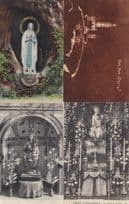 Betharram Statue Notre Dame Du Tresor Lourdes 4x French Christian Postcard s