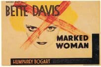 Bette Davis Marked Women Movie Cinema Art Poster Postcard