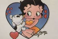 Betty Boop A And Her Puppy Dog Licking Face Postcard