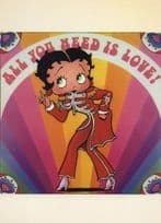 Betty Boop All You Need Is Love The Beatles Style Postcard