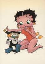 Betty Boop Beach Boop Swimming Goggles Postcard