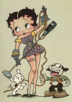 Betty Boop Rockin Rock'n'Roll Singer Boop Postcard