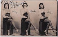 Betty Clarkson in Danny Lipton Trio Tap Dancing 1930s Hand Signed Photo