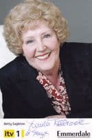 Betty Eagleton Emmerdale Farm Hand Signed Cast Card Photo