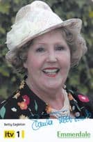 Betty Eagleton Emmerdale Farm Hand Signed Cast Card Photo