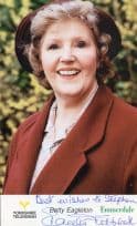 Betty Eagleton Emmerdale Hand Signed Cast Card Photo