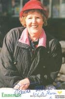 Betty Eagleton of Emmerdale Hand Signed Cast Card Photo