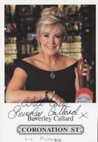 Beverley Callard RARE ALT ROVERS Coronation Street Hand Signed Cast Photo