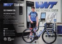 Bex Rimmington Womens UCI Team WNT Cycling Hand Signed Card Photo