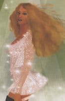 Beyonce Destinys Child Pop Singer Actress Quotation Painting Postcard