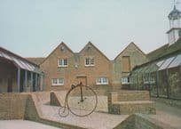 Bicycle Bike Cycle Mark Hall Museum Harlow Essex Courtyard Postcard