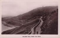 Bicycle Cyclist at Killiney Hill Vico Road Dublin Ireland Old RPC Postcard