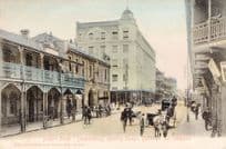 Bicycles at Joubert Street Johannesburg Old South Africa Postcard